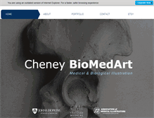 Tablet Screenshot of cheneybiomedart.com